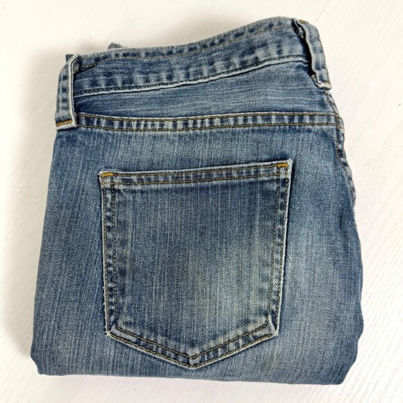 VTG Gap 1969 Jeans Womens Sz 6 Low Rise Straight Loose Fit Medium Wash 90s Denim - Picture 2 of 11